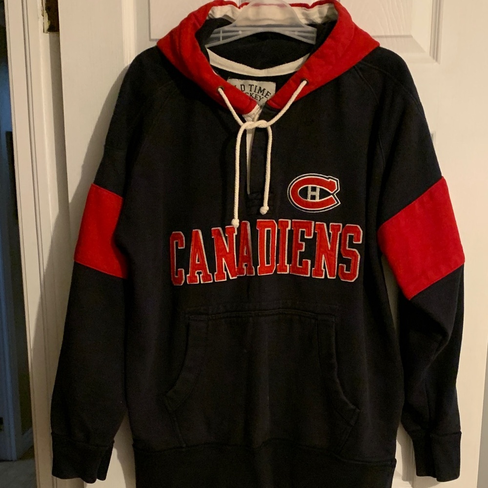 NHL Canadiens Black and Red Hoodie